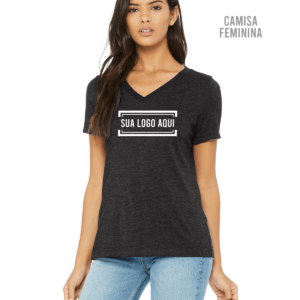 Camisa Feminina  V M.Curta 6405 CVC
