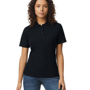 Polo Pique Feminina C/ Botão  M.Curta Gildan 64800L