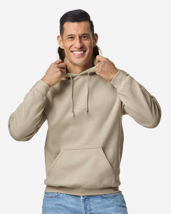 Gildan_18500_Sand_Front_High_Model