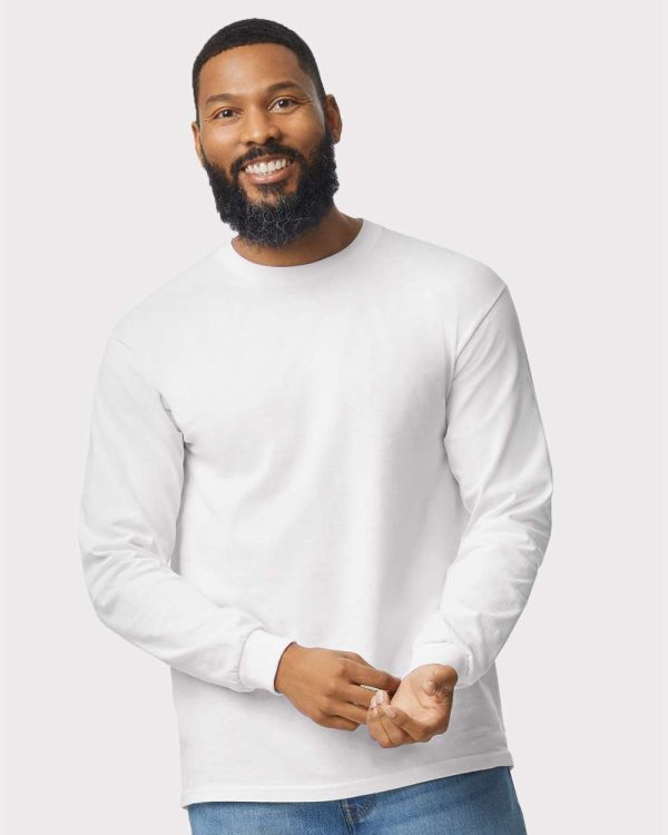 Gildan_5400_White_Front_High_Model